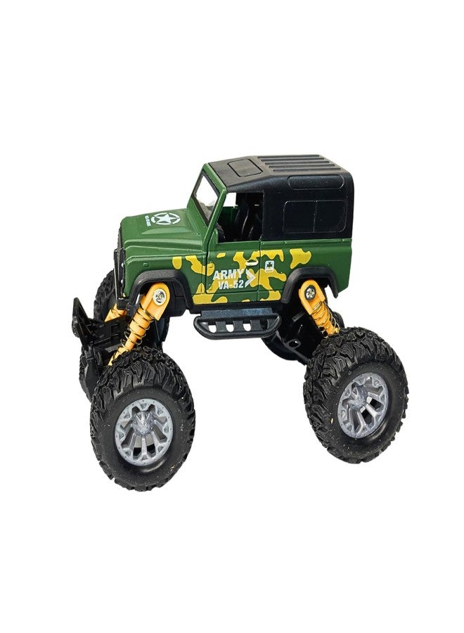PCN TECHNOLOGY PCN Pull Back 4WD Mini Rock Car Crawler Off-Road Monster Racing Car Toy for Kids Best Gift for Your Children Original Standard Item | (Random Color) Colour May be Vary - Image 1